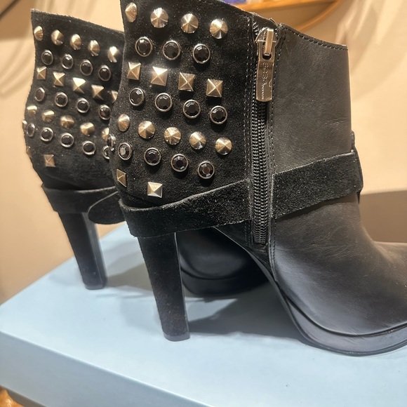 BCBGeneration Studded Leather and Suede Boots - Picture 4 of 9
